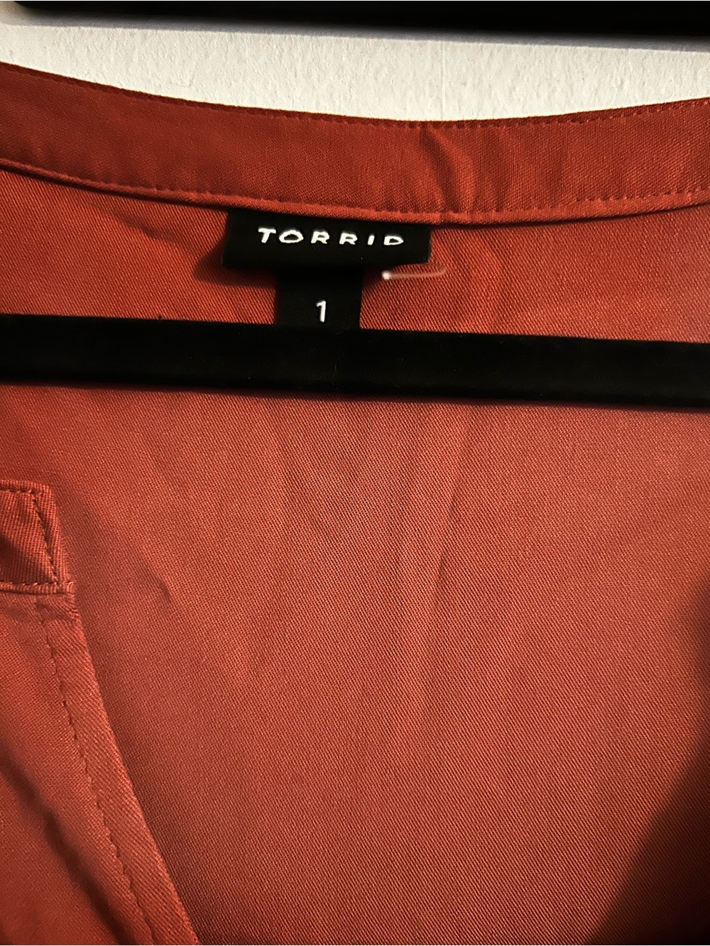Torrid Rust Zip-Front Long Dress - Picture 9 of 9